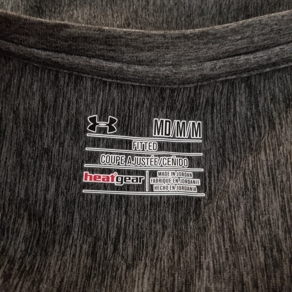 New Under Armour Fitted Heat Gear Workout Top Med - Picture 4 of 6